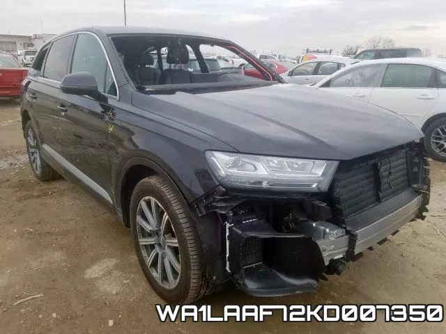 WA1LAAF72KD007350 2019 Audi Q7, Premium Plus