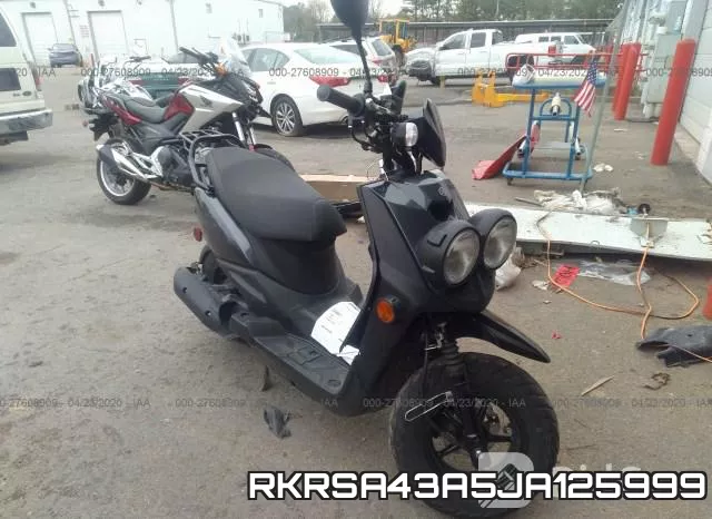 RKRSA43A5JA125999 2018 Yamaha YW50, F