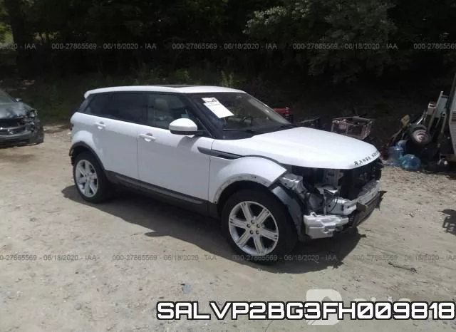 SALVP2BG3FH009818 2015 Land Rover Range Rover Evoque,  Pure Plus