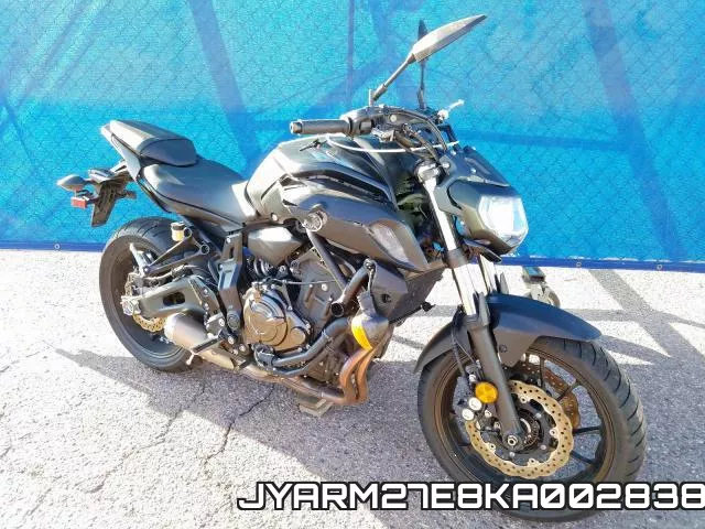 JYARM27E8KA002838 2019 Yamaha MT07
