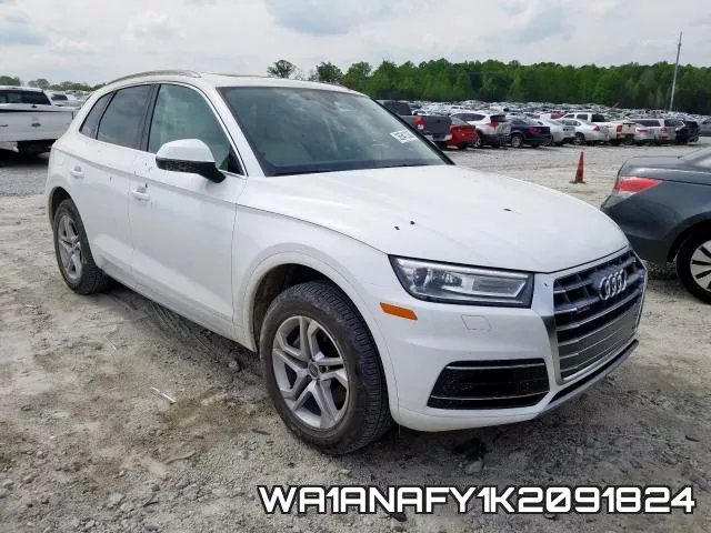 WA1ANAFY1K2091824 2019 Audi Q5, Premium