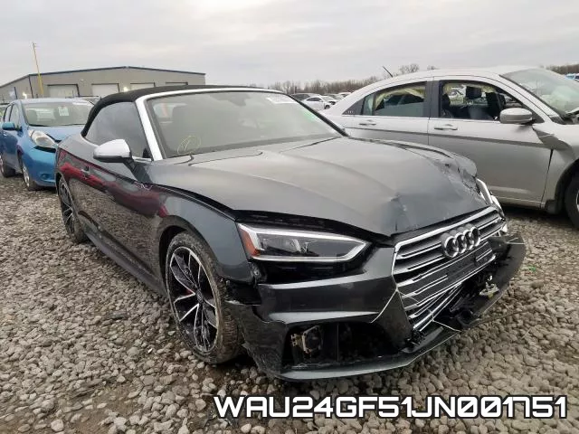 WAU24GF51JN001751 2018 Audi S5, Prestige