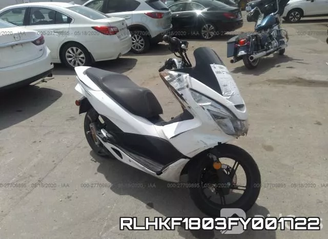 RLHKF1803FY001722 2015 Honda PCX, 150