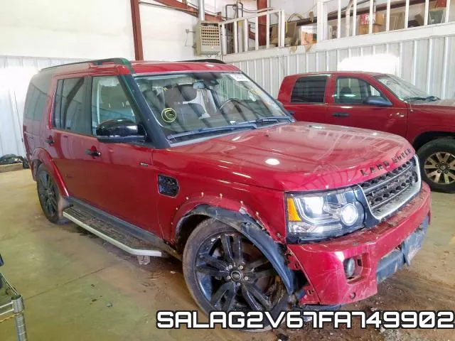 SALAG2V67FA749902 2015 Land Rover LR4, Hse