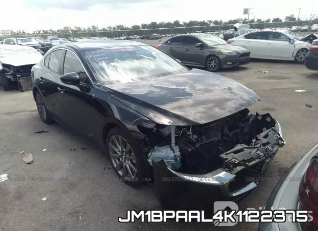 JM1BPAAL4K1122375 2019 Mazda 3, Sedan W/Select Pkg