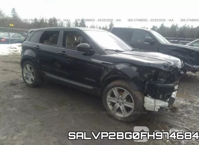 SALVP2BG0FH974684 2015 Land Rover Range Rover Evoque,  Pure Plus