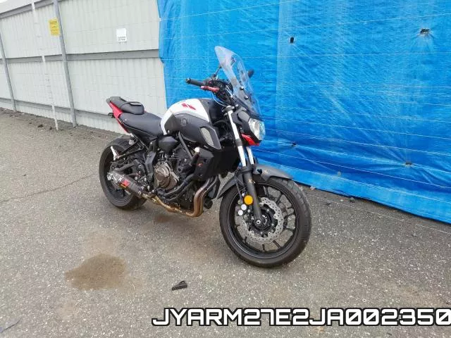 JYARM27E2JA002350 2018 Yamaha MT07