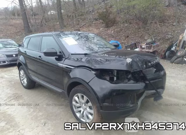 SALVP2RX7KH345374 2019 Land Rover Range Rover Evoque,  Se/Se Premium