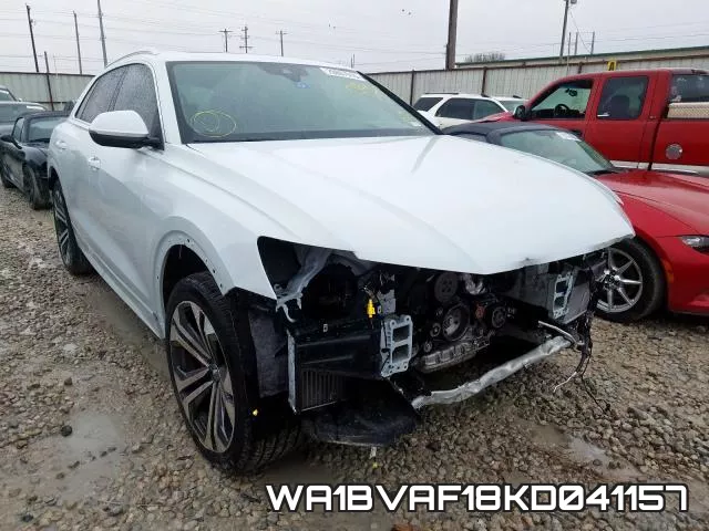 WA1BVAF18KD041157 2019 Audi Q8, Premium Plus