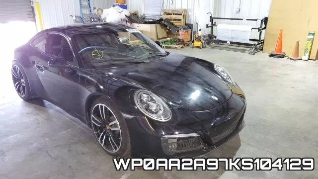 WP0AA2A97KS104129 2019 Porsche 911, Carrera