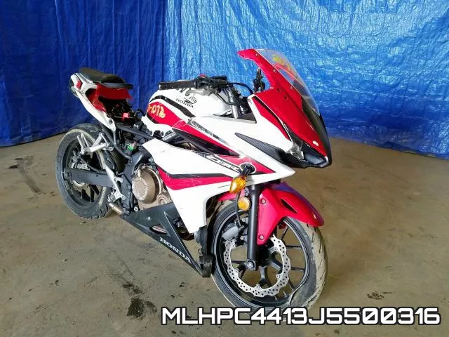 MLHPC4413J5500316 2018 Honda CBR500, R