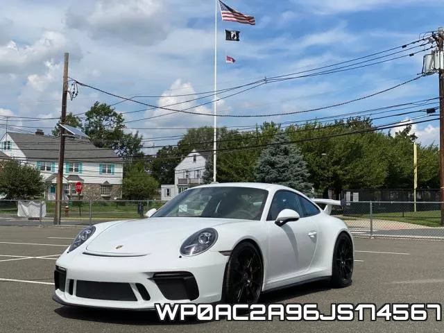 WP0AC2A96JS174567 2018 Porsche 911, GT3