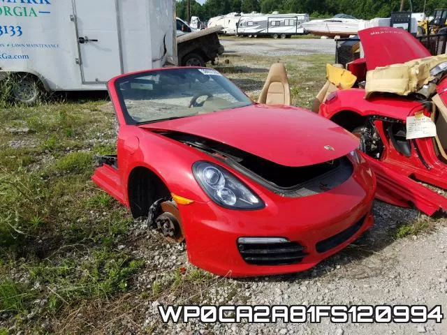 WP0CA2A81FS120994 2015 Porsche Boxster