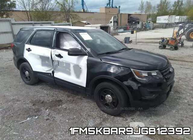 1FM5K8AR9JGB12392 2018 Ford Police Interceptor