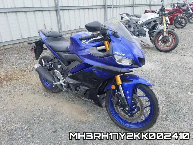 MH3RH17Y2KK002410 2019 Yamaha YZFR3