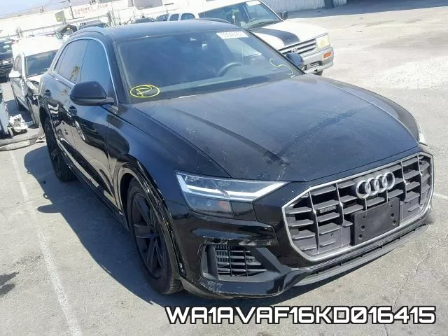 WA1AVAF16KD016415 2019 Audi Q8, Premium