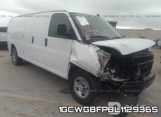 1GCWGBFP8L1129365 2020 Chevrolet Express, Cargo Van