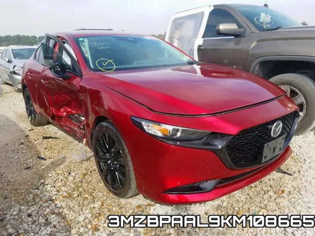 3MZBPAAL9KM108665 2019 Mazda 3, Select