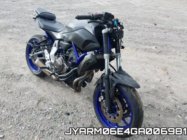 JYARM06E4GA006981 2016 Yamaha FZ07