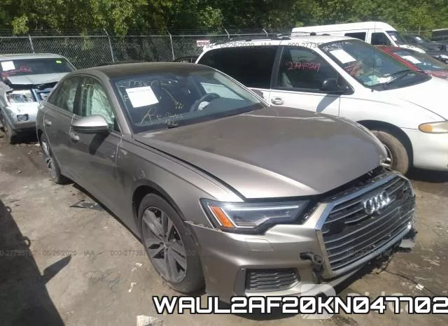 WAUL2AF20KN047702 2019 Audi A6, Premium Plus