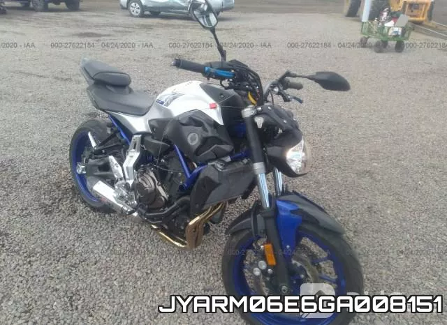 JYARM06E6GA008151 2016 Yamaha FZ07