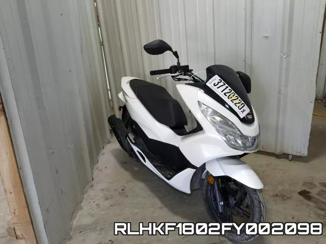 RLHKF1802FY002098 2015 Honda PCX, 150