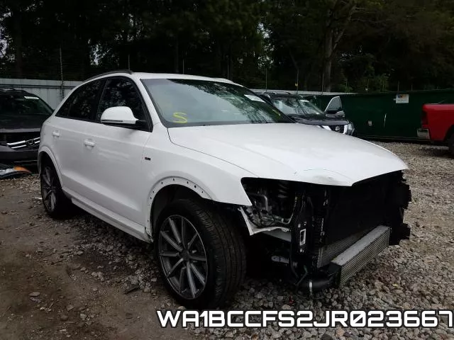 WA1BCCFS2JR023667 2018 Audi Q3, Premium