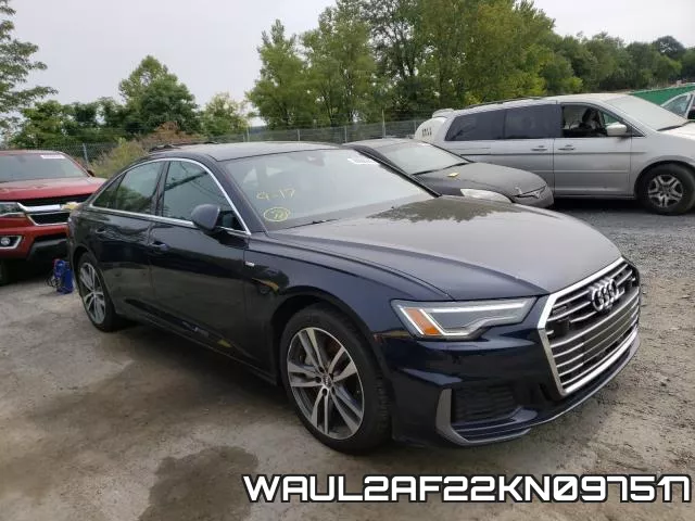 WAUL2AF22KN097517 2019 Audi A6, Premium Plus