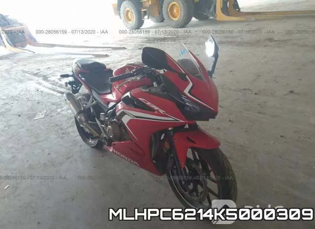 MLHPC6214K5000309 2019 Honda CBR500, R