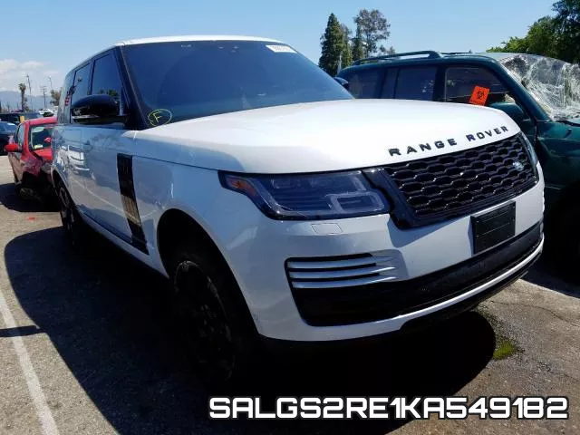 SALGS2RE1KA549182 2019 Land Rover Range Rover,  Supercharged