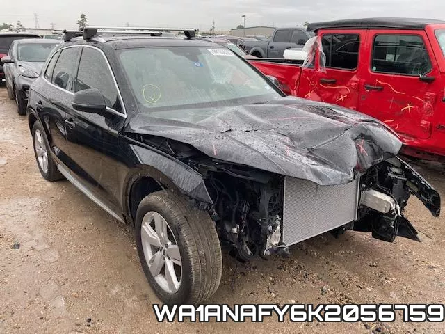 WA1ANAFY6K2056759 2019 Audi Q5, Premium