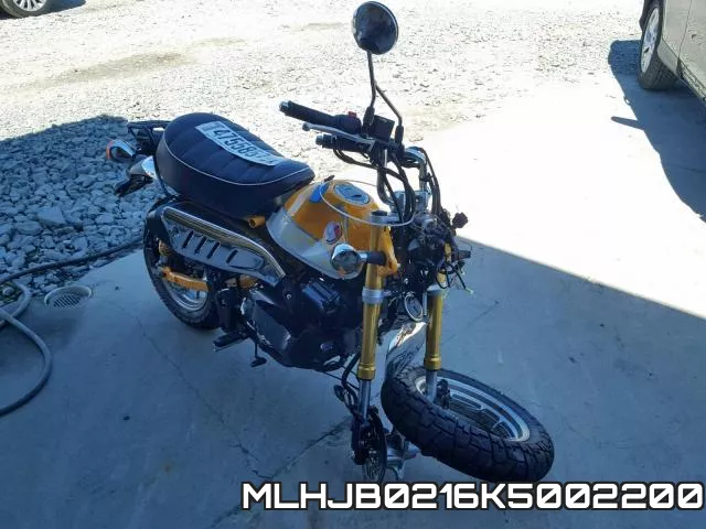 MLHJB0216K5002200 2019 Honda Z125, M