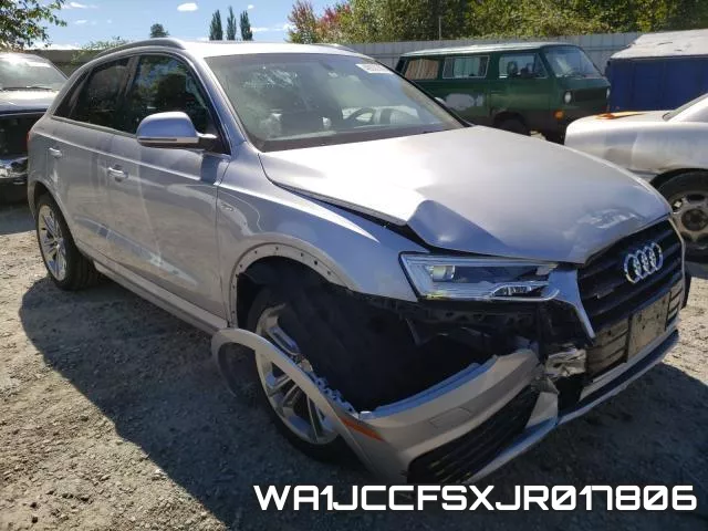 WA1JCCFSXJR017806 2018 Audi Q3, Premium Plus