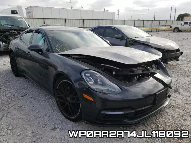 WP0AA2A74JL118092 2018 Porsche Panamera, 4