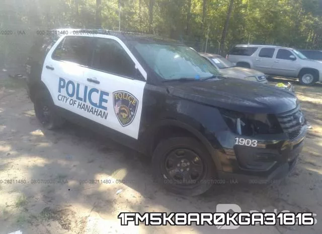 1FM5K8AR0KGA31816 2019 Ford Police Interceptor