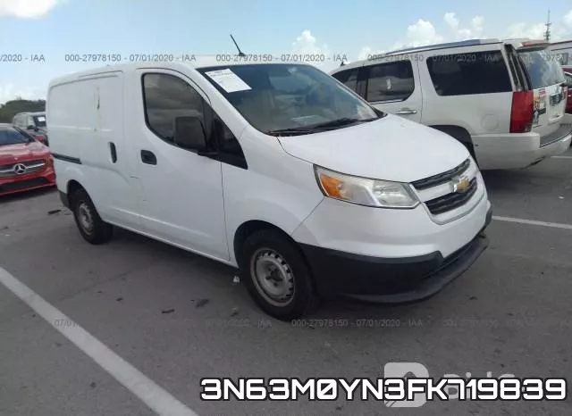 3N63M0YN3FK719839 2015 Chevrolet City Express, Express Cargo Van LS