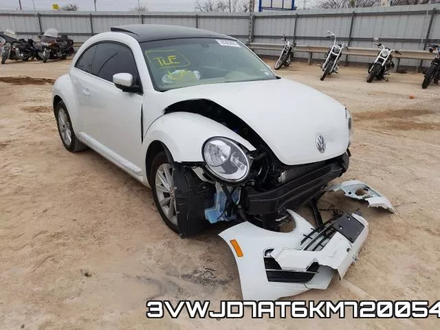 3VWJD7AT6KM720054 2019 Volkswagen Beetle, SE