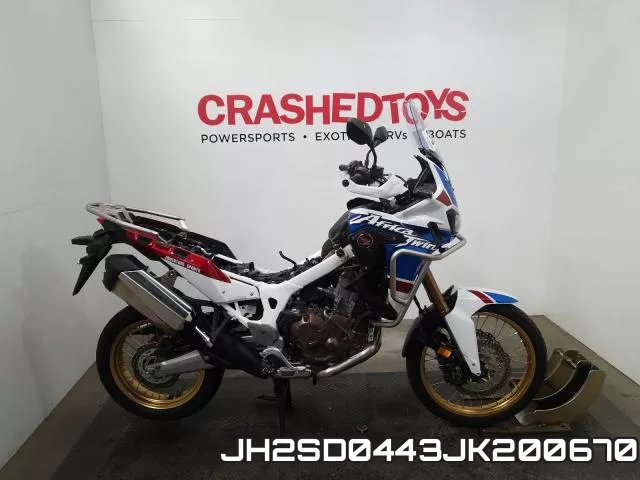 JH2SD0443JK200670 2018 Honda CRF1000, A2