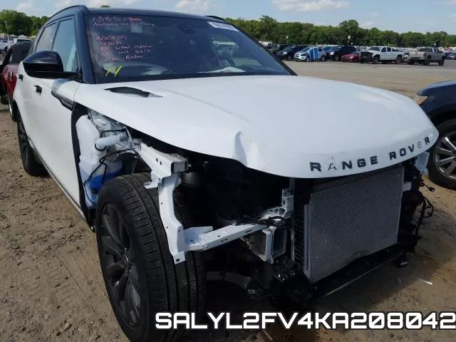 SALYL2FV4KA208042 2019 Land Rover Range Rover,  R-Dynamic Se
