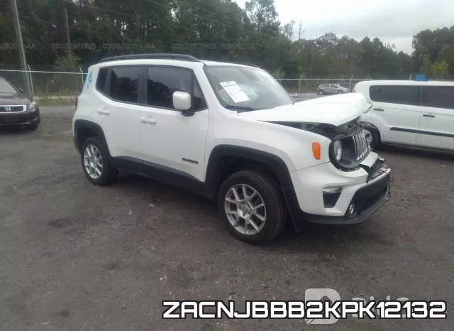 ZACNJBBB2KPK12132 2019 Jeep Renegade, Latitude