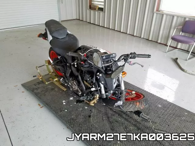 JYARM27E7KA003625 2019 Yamaha MT07