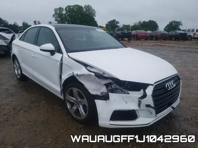 WAUAUGFF1J1042960 2018 Audi A3, Premium