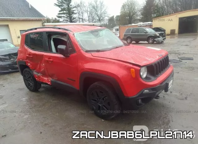 ZACNJBAB6LPL21714 2020 Jeep Renegade, Upland