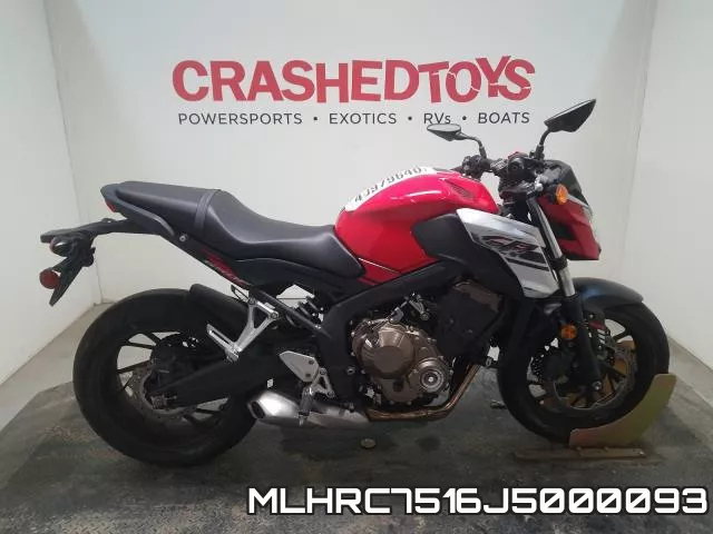 MLHRC7516J5000093 2018 Honda CB650, F