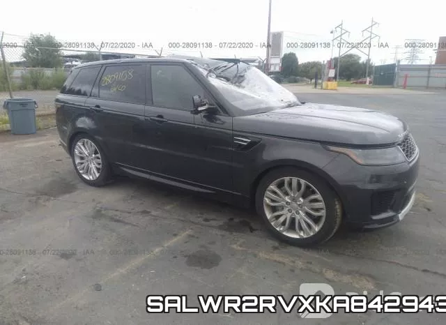 SALWR2RVXKA842943 2019 Land Rover Range Rover, Sport Hse
