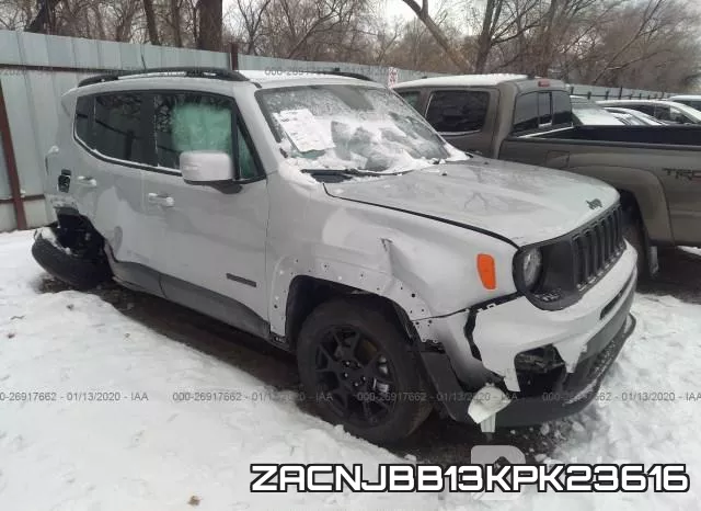 ZACNJBB13KPK23616 2019 Jeep Renegade, Latitude