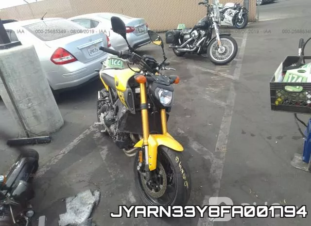 JYARN33Y8FA001794 2015 Yamaha FZ09, C