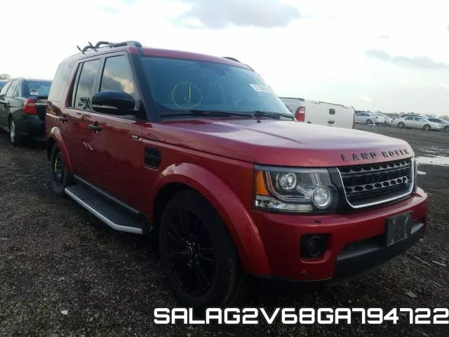 SALAG2V68GA794722 2016 Land Rover LR4, Hse