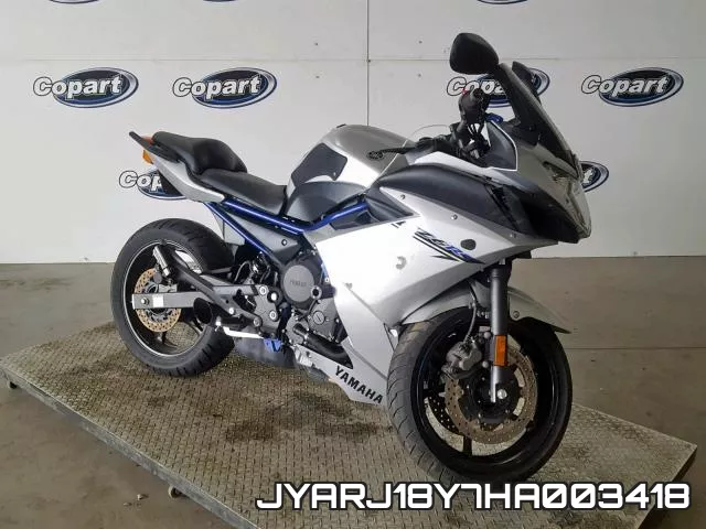 JYARJ18Y7HA003418 2017 Yamaha FZ6, RC