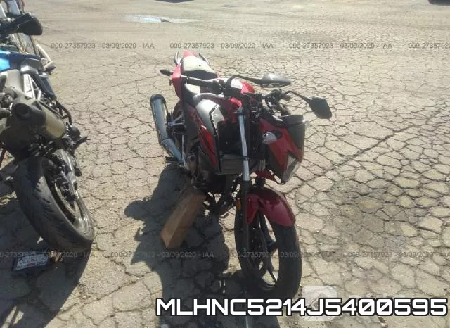 MLHNC5214J5400595 2018 Honda CB300, F